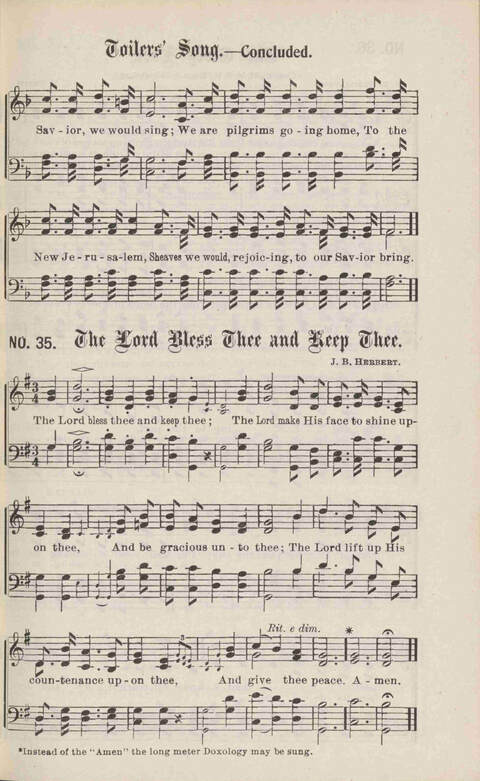 Crowning Carols: a superior collection of Sacred songs for the Church, Sunday school, singing class, singing convention, etc. page 37