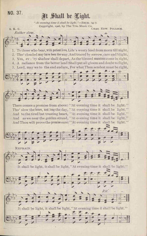 Crowning Carols: a superior collection of Sacred songs for the Church, Sunday school, singing class, singing convention, etc. page 39