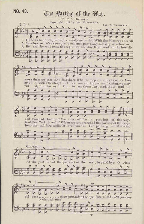 Crowning Carols: a superior collection of Sacred songs for the Church, Sunday school, singing class, singing convention, etc. page 46