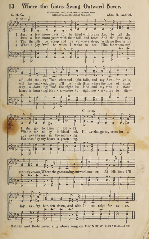 Choice Collections: a special selection of sacred songs with brief sketches of the leading authors (With supplement) page 15