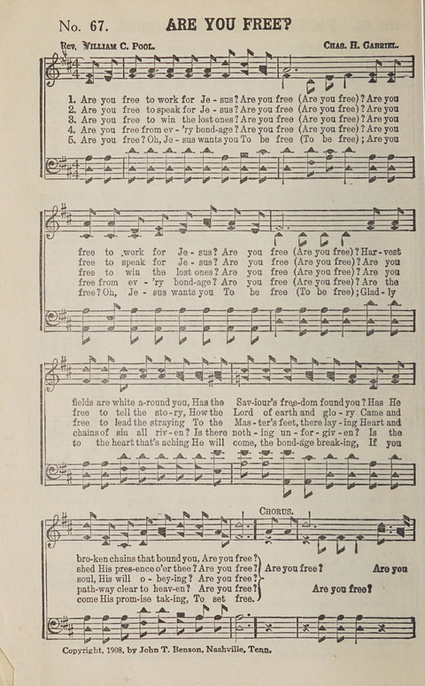 Choice Collections: a special selection of sacred songs with brief sketches of the leading authors (With supplement) page 68