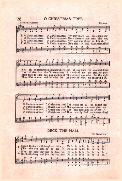 Christmas Customs and Carols page 28