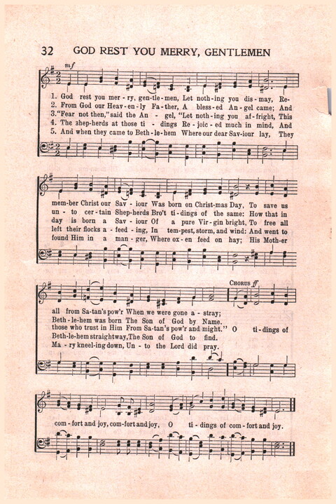 Christmas Customs and Carols page 32