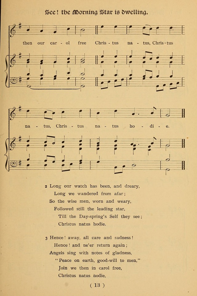 Christmas Carols and Hymns for Children: set to music by the Rev. J. S. B. Hodges, S.T.D. page 14