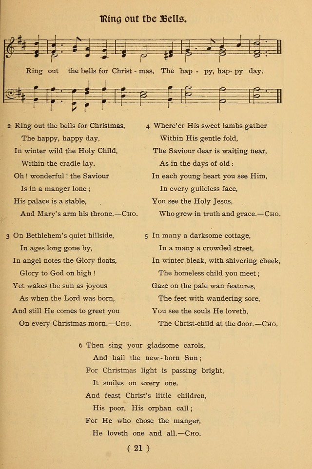 Christmas Carols and Hymns for Children: set to music by the Rev. J. S. B. Hodges, S.T.D. page 26