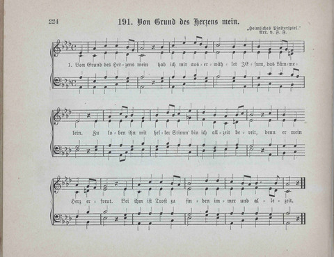 Concordia Chöre: eine Sammlung von Liedern in vierstimmigem Satz für unsere Schulen und Sonntagsschulen page 224