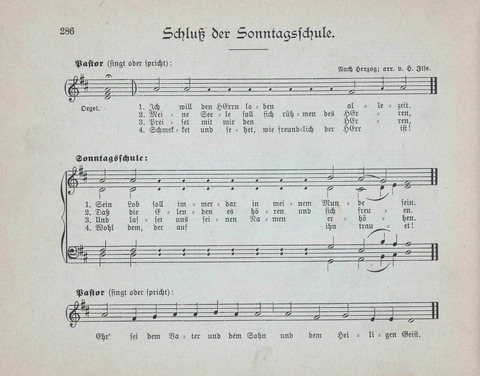 Concordia Chöre: eine Sammlung von Liedern in vierstimmigem Satz für unsere Schulen und Sonntagsschulen page 286