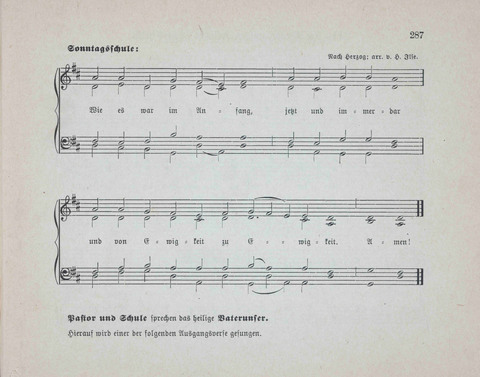 Concordia Chöre: eine Sammlung von Liedern in vierstimmigem Satz für unsere Schulen und Sonntagsschulen page 287
