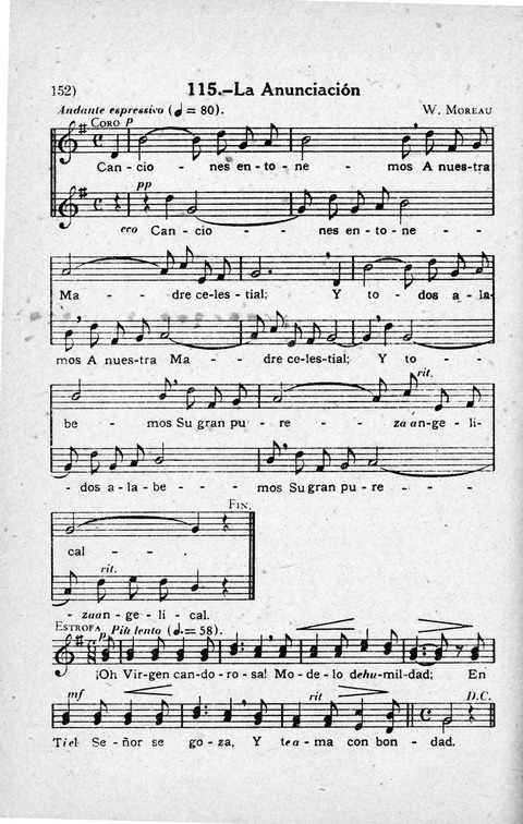 Coleccion de Cantos Sagrados Populares page 152