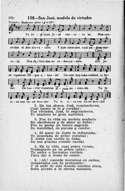 Coleccion de Cantos Sagrados Populares page 178