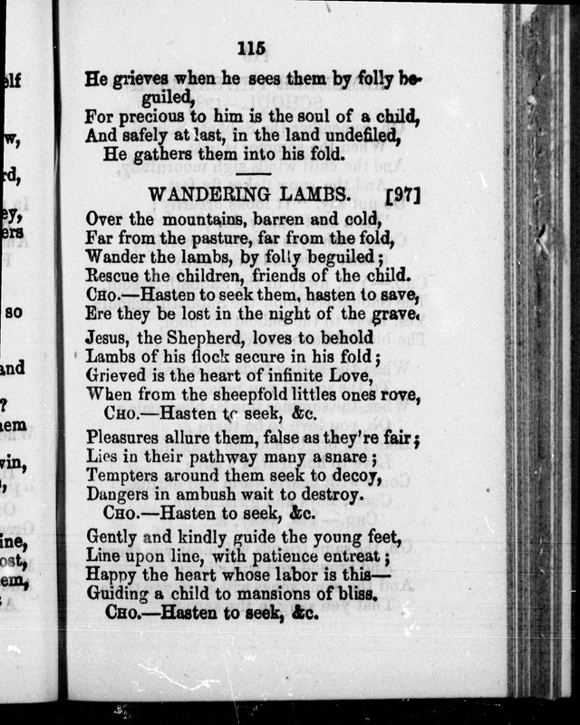 A Companion to the Canadian Sunday School Harp: being a selection of hymns set to music, for Sunday schools and the social circle page 116