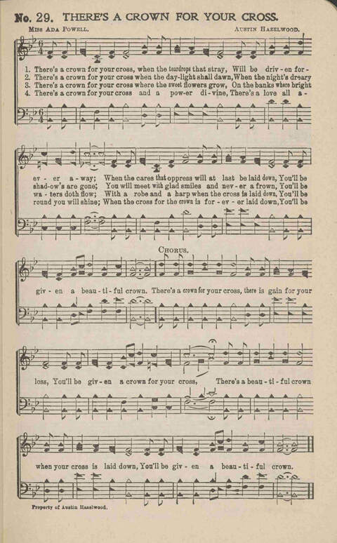 Church Evangel: a choice collection of gospel songs for church and evangelistic work page 31