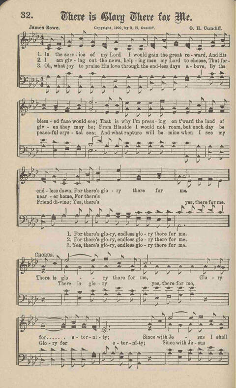 Church Evangel: a choice collection of gospel songs for church and evangelistic work page 34