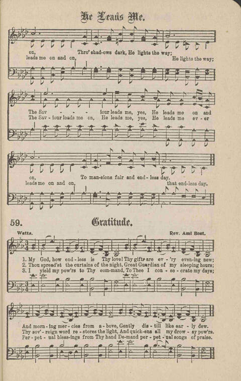 Church Evangel: a choice collection of gospel songs for church and evangelistic work page 61