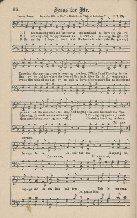 Church Evangel: a choice collection of gospel songs for church and evangelistic work page 68