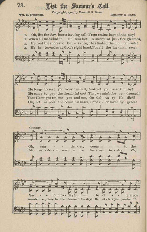 Church Evangel: a choice collection of gospel songs for church and evangelistic work page 76