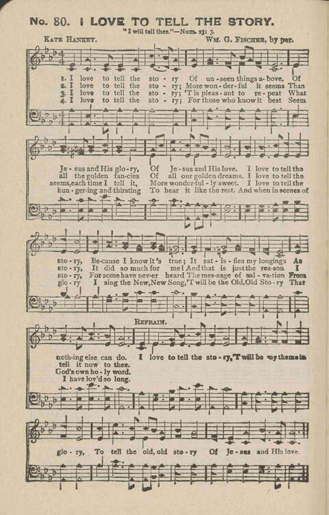 Church Evangel: a choice collection of gospel songs for church and evangelistic work page 84