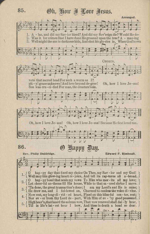 Church Evangel: a choice collection of gospel songs for church and evangelistic work page 88