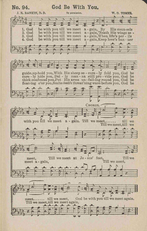 Church Evangel: a choice collection of gospel songs for church and evangelistic work page 93