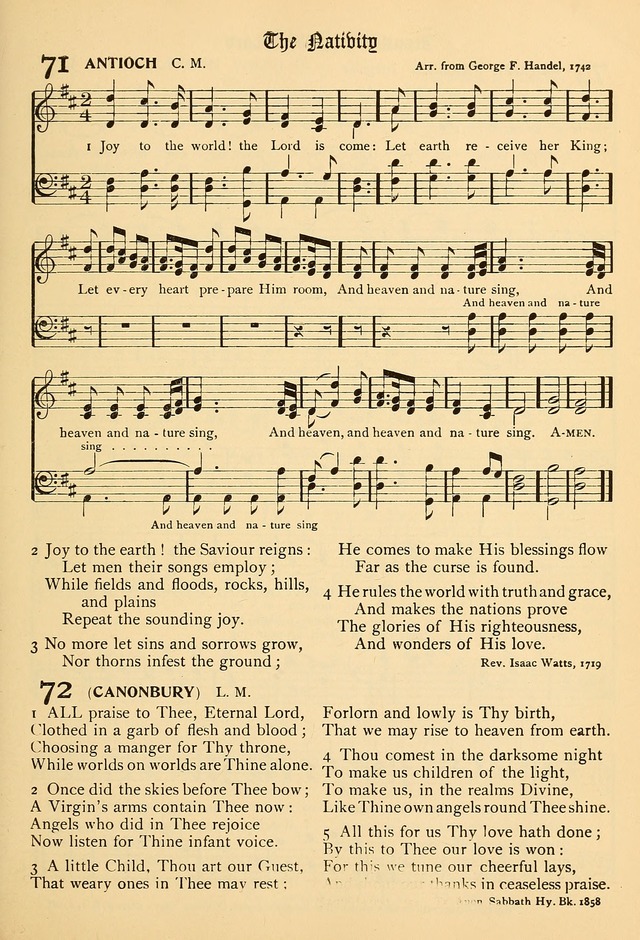 The Chapel Hymnal page 72