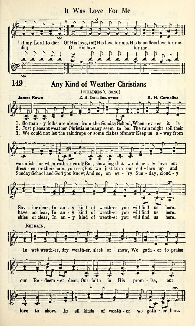 Calvary Hymns page 149