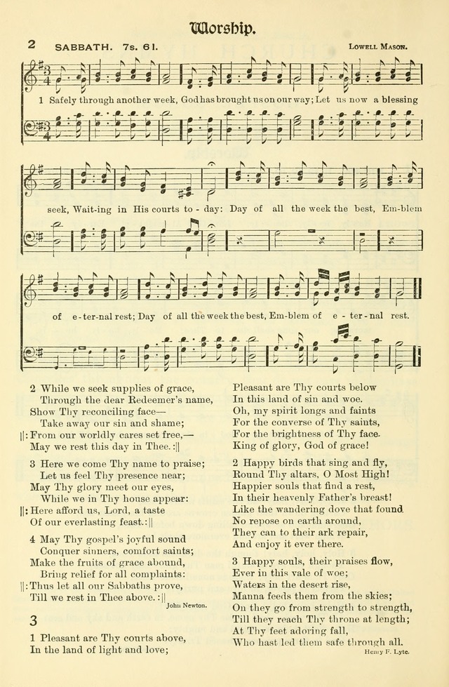 Church Hymns and Gospel Songs: for use in church services, prayer meetings, and other religious services page 2