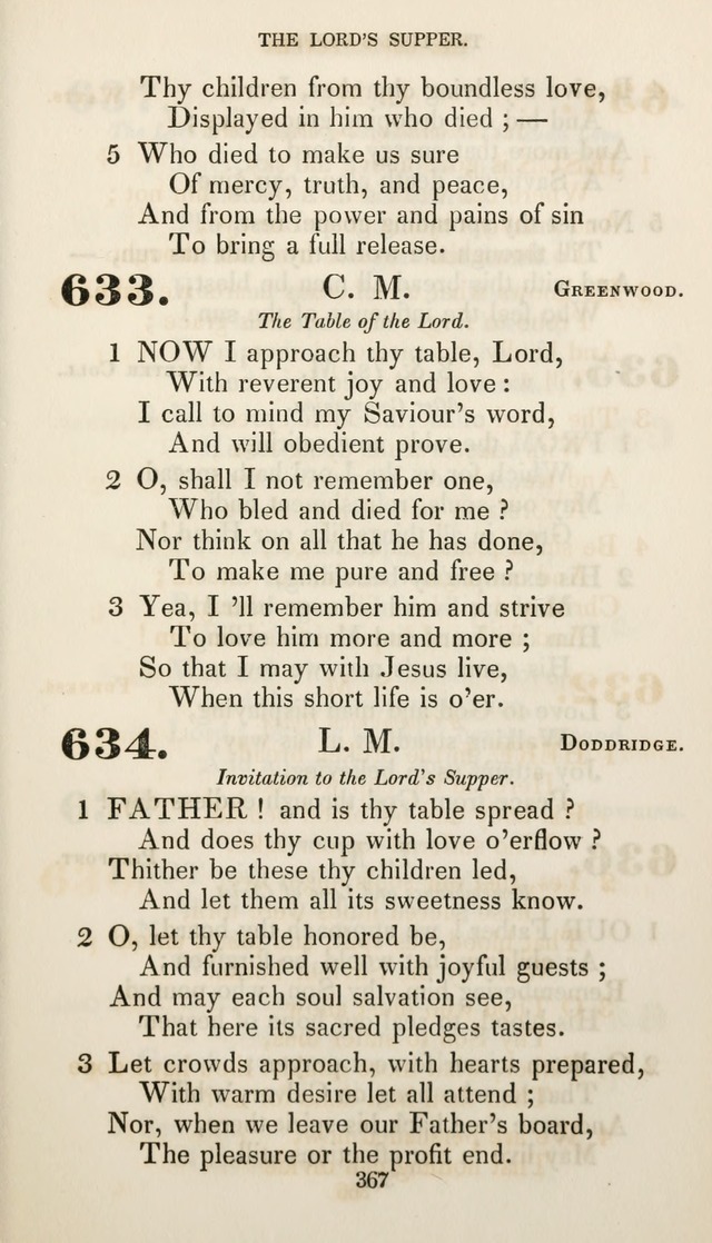 Christian Hymns for Public and Private Worship: a collection compiled  by a committee of the Cheshire Pastoral Association (11th ed.) page 367