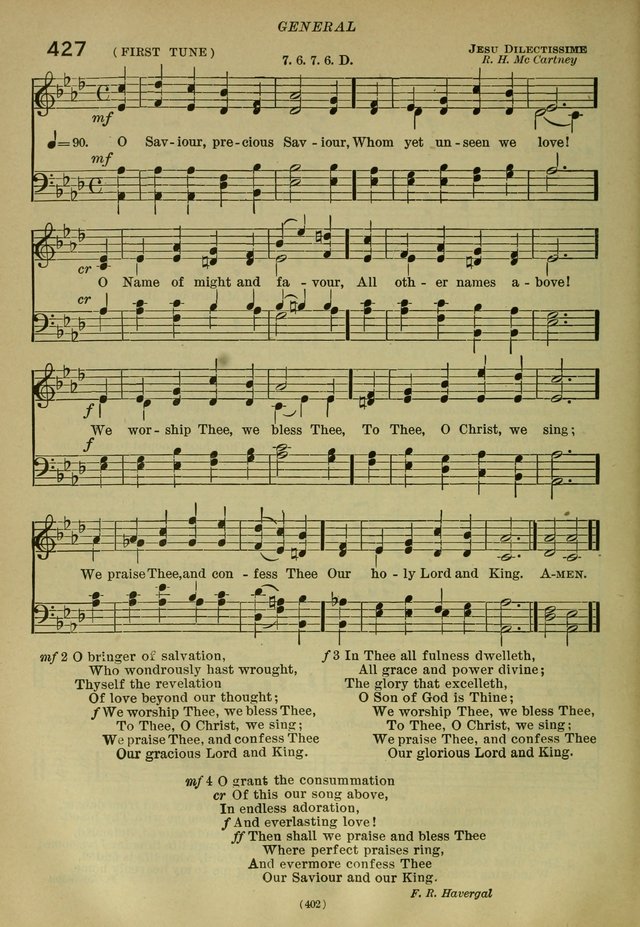 The Church Hymnal: containing hymns approved and set forth by the general conventions of 1892 and 1916; together with hymns for the use of guilds and brotherhoods, and for special occasions (Rev. ed) page 403