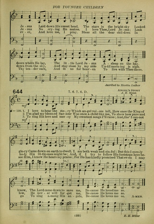 The Church Hymnal: containing hymns approved and set forth by the general conventions of 1892 and 1916; together with hymns for the use of guilds and brotherhoods, and for special occasions (Rev. ed) page 596
