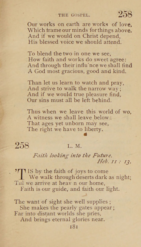 A Collection of Hymns and Sacred Songs: suited to both private and public devotions, and especially adapted to the wants and uses of the brethren of the Old German Baptist Church page 175