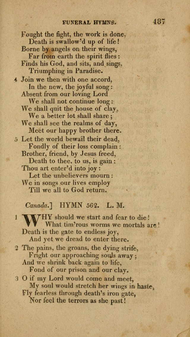 A Collection of Hymns for the Use of the Methodist Episcopal Church: Principally from the Collection of the Rev. John Wesley. M. A. page 492