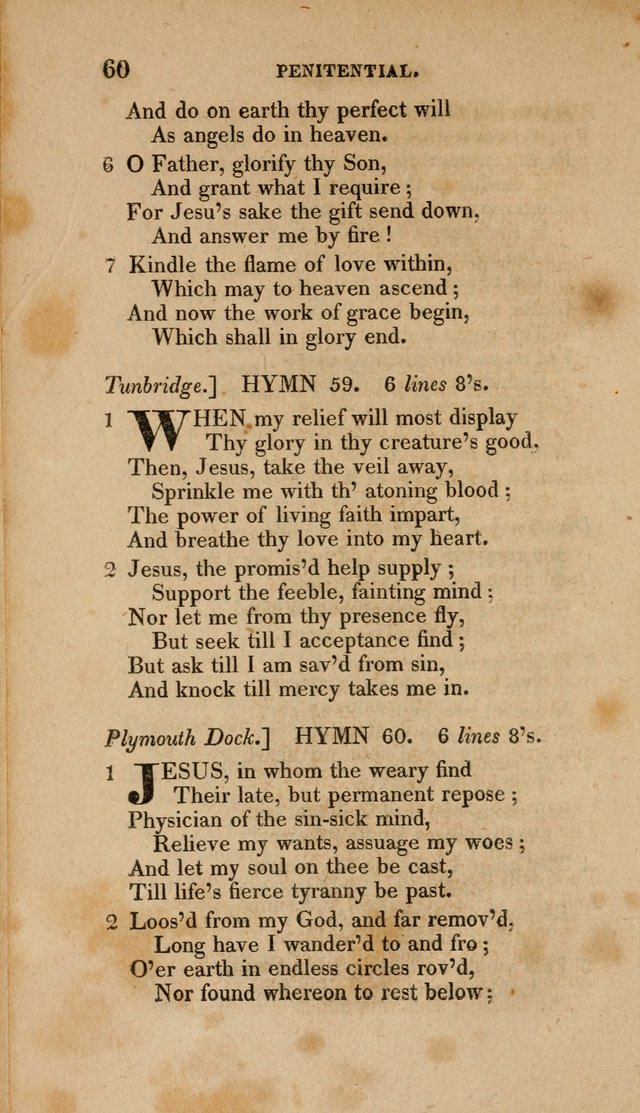 A Collection of Hymns for the Use of the Methodist Episcopal Church: Principally from the Collection of the Rev. John Wesley. M. A. page 65