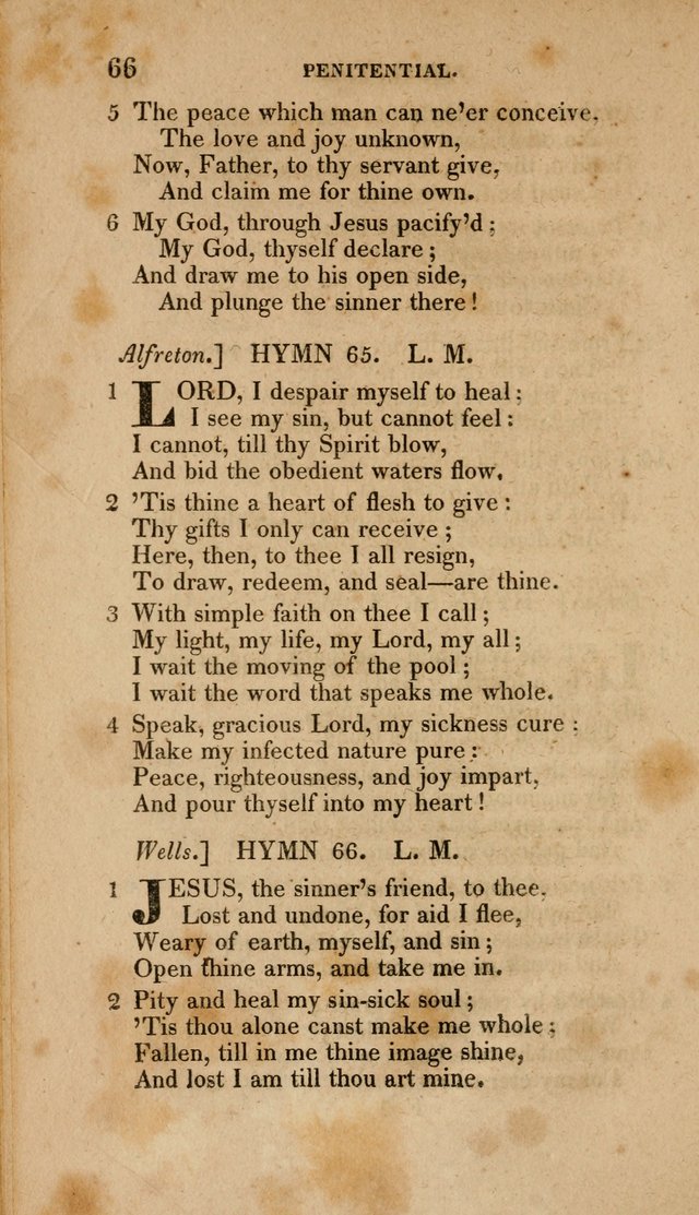 A Collection of Hymns for the Use of the Methodist Episcopal Church: Principally from the Collection of the Rev. John Wesley. M. A. page 71