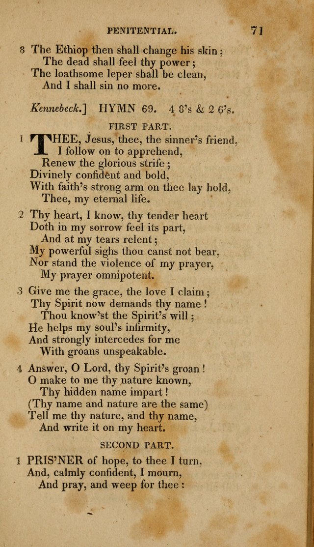 A Collection of Hymns for the Use of the Methodist Episcopal Church: Principally from the Collection of the Rev. John Wesley. M. A. page 76
