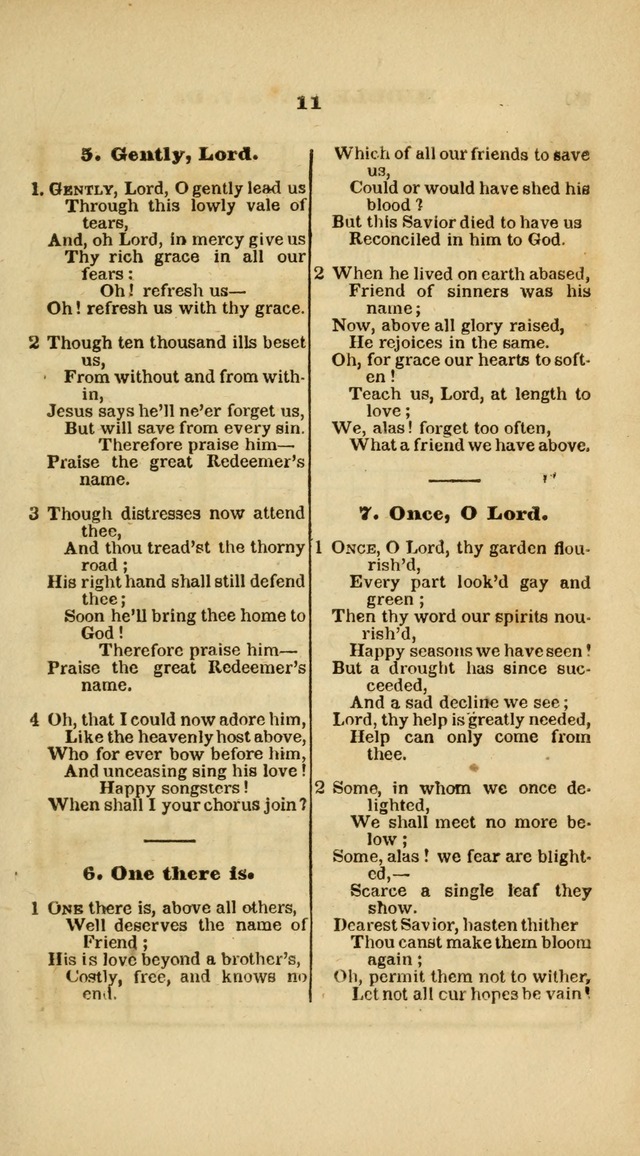 The Christian Lyre: adapted for use in families, prayer meetings, and revivals of religion page 11