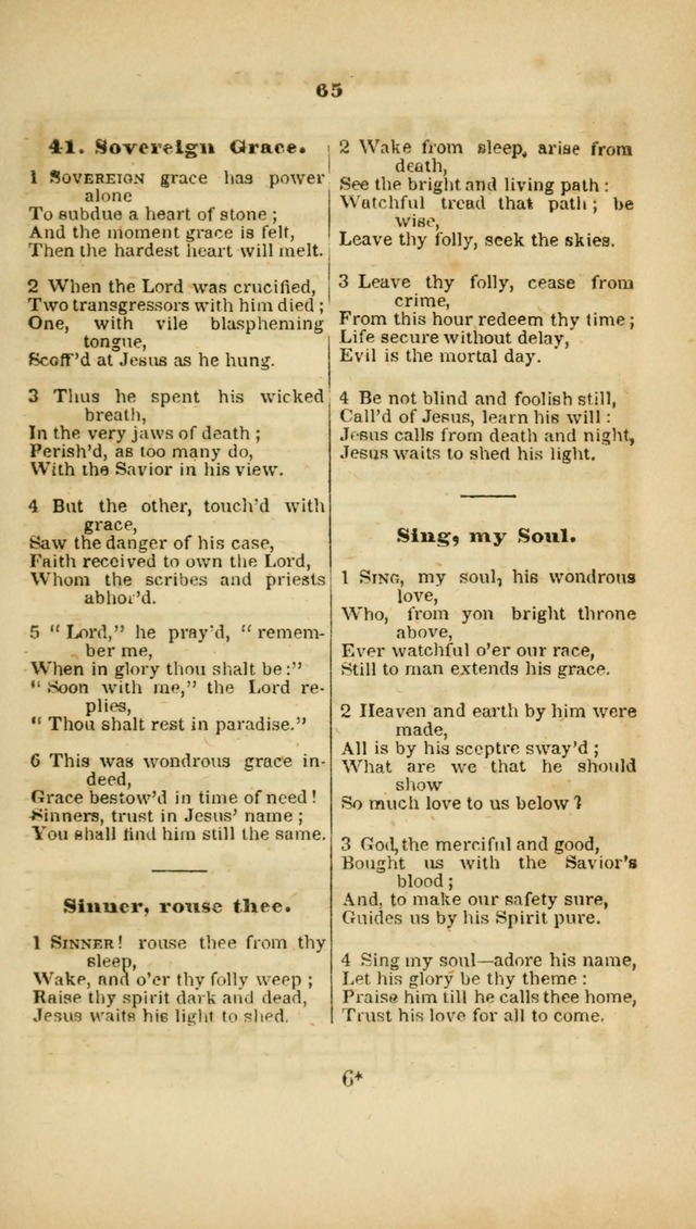 The Christian Lyre: adapted for use in families, prayer meetings, and revivals of religion page 65