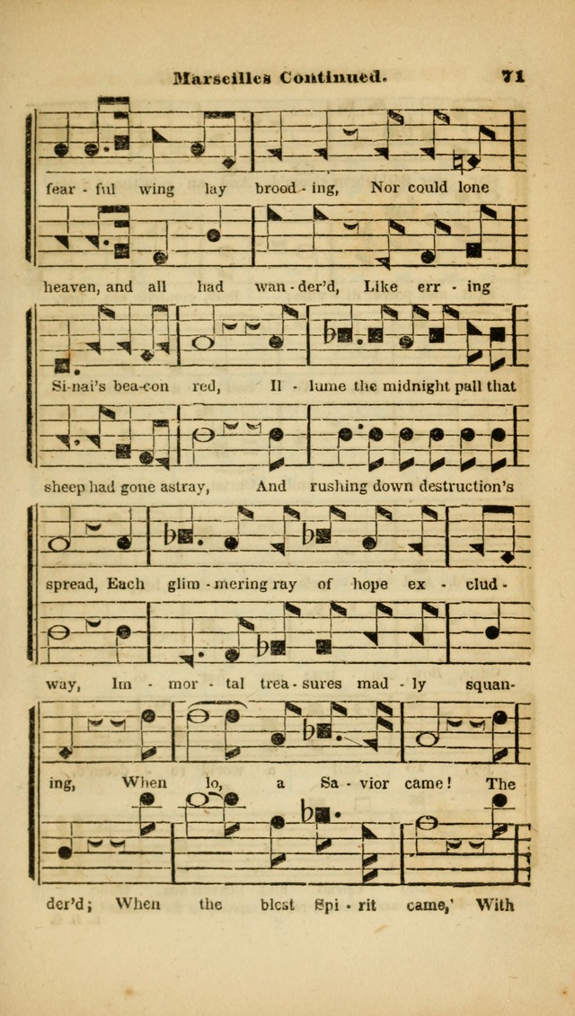 The Christian Lyre: adapted for use in families, prayer meetings, and revivals of religion page 71