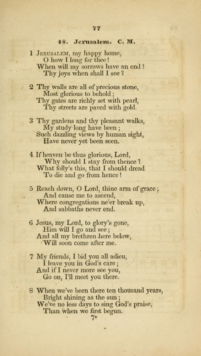 The Christian Lyre: adapted for use in families, prayer meetings, and revivals of religion page 77