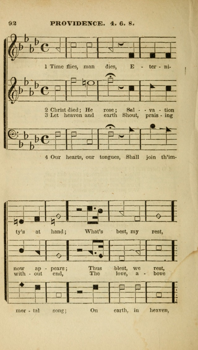 The Christian Lyre: adapted for use in families, prayer meetings, and revivals of religion page 92