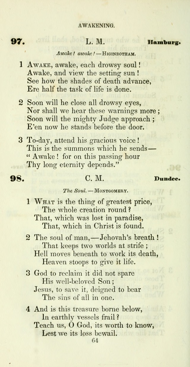 The Christian Melodist: a new collection of hymns for social religious worship page 64