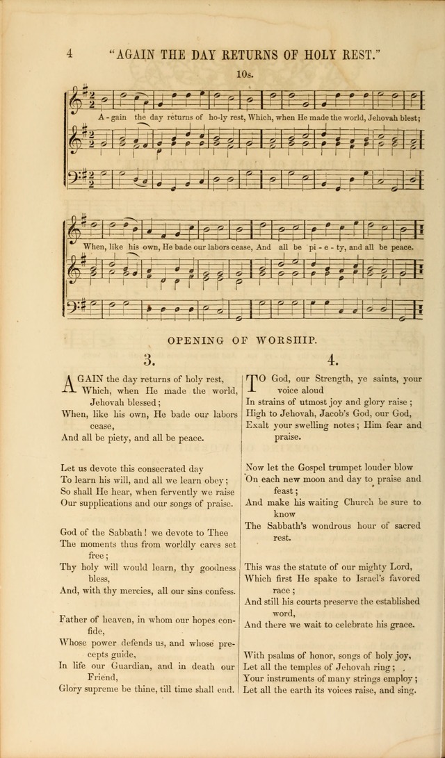 Church Pastorals, hymns and tunes for public and social worship page 4