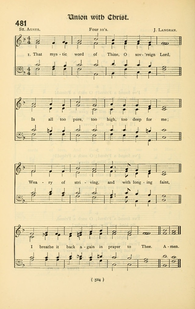 Common Praise: hymns with tunes for Christian worship page 567
