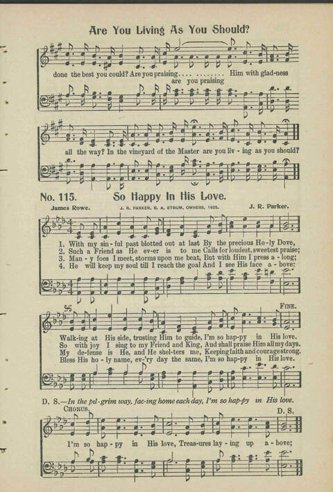 Christian Praise: edited and compiled for use in Sunday schools, churches, evangelistic meetings, singing conventions and all religious services page 103