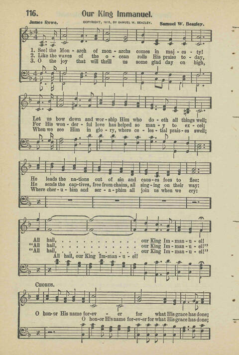 Christian Praise: edited and compiled for use in Sunday schools, churches, evangelistic meetings, singing conventions and all religious services page 104