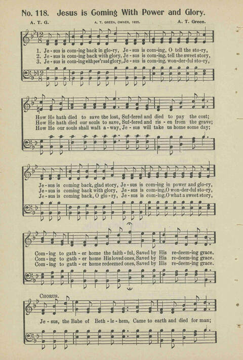 Christian Praise: edited and compiled for use in Sunday schools, churches, evangelistic meetings, singing conventions and all religious services page 106