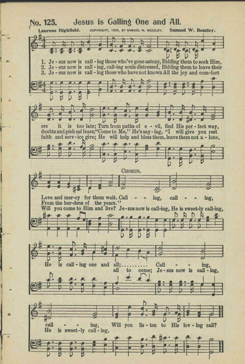 Christian Praise: edited and compiled for use in Sunday schools, churches, evangelistic meetings, singing conventions and all religious services page 114