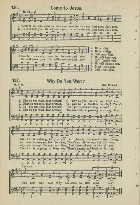 Christian Praise: edited and compiled for use in Sunday schools, churches, evangelistic meetings, singing conventions and all religious services page 123