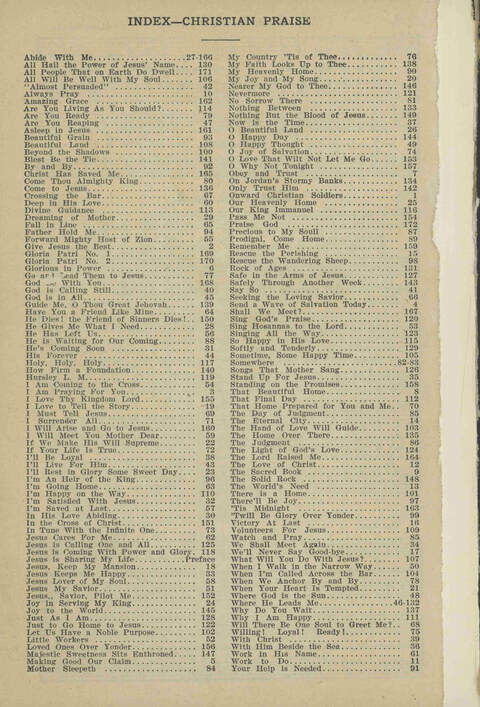 Christian Praise: edited and compiled for use in Sunday schools, churches, evangelistic meetings, singing conventions and all religious services page 141