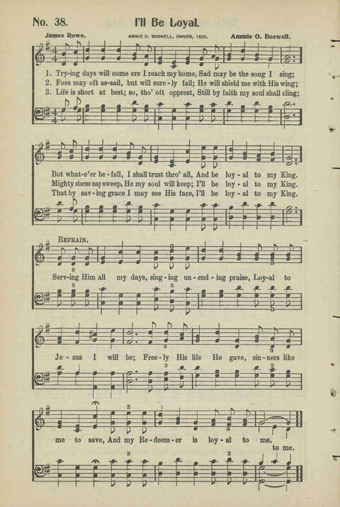 Christian Praise: edited and compiled for use in Sunday schools, churches, evangelistic meetings, singing conventions and all religious services page 36