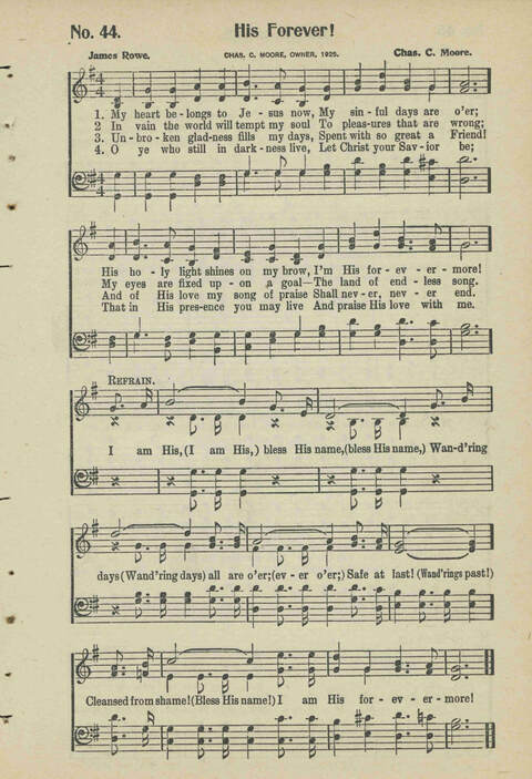 Christian Praise: edited and compiled for use in Sunday schools, churches, evangelistic meetings, singing conventions and all religious services page 41